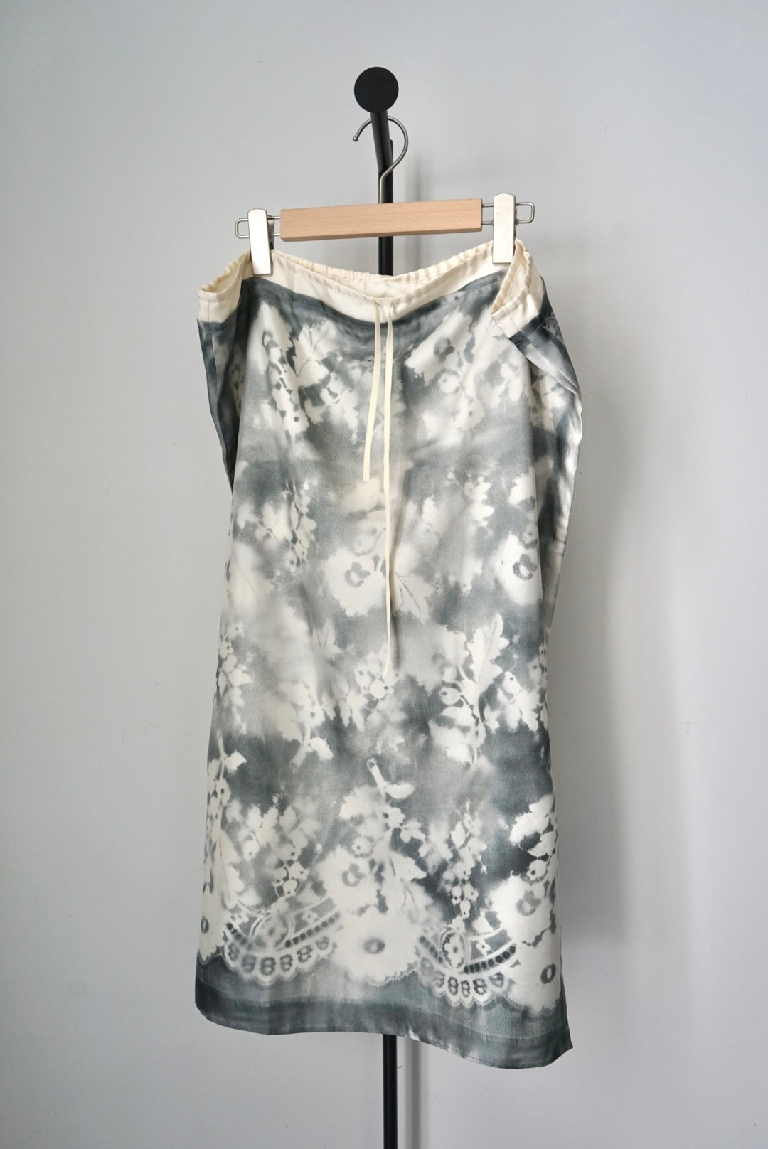 【EUCHRONIA】2way Shadow Lace Print Skirt