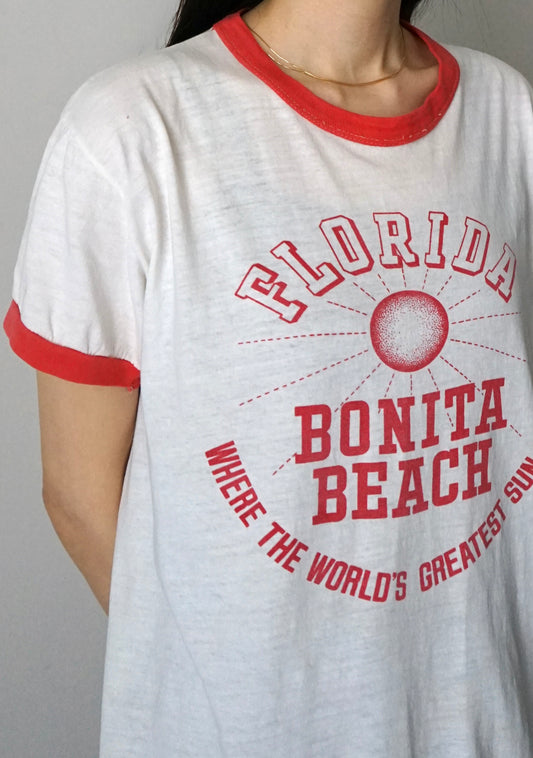 80’s print ringer tee