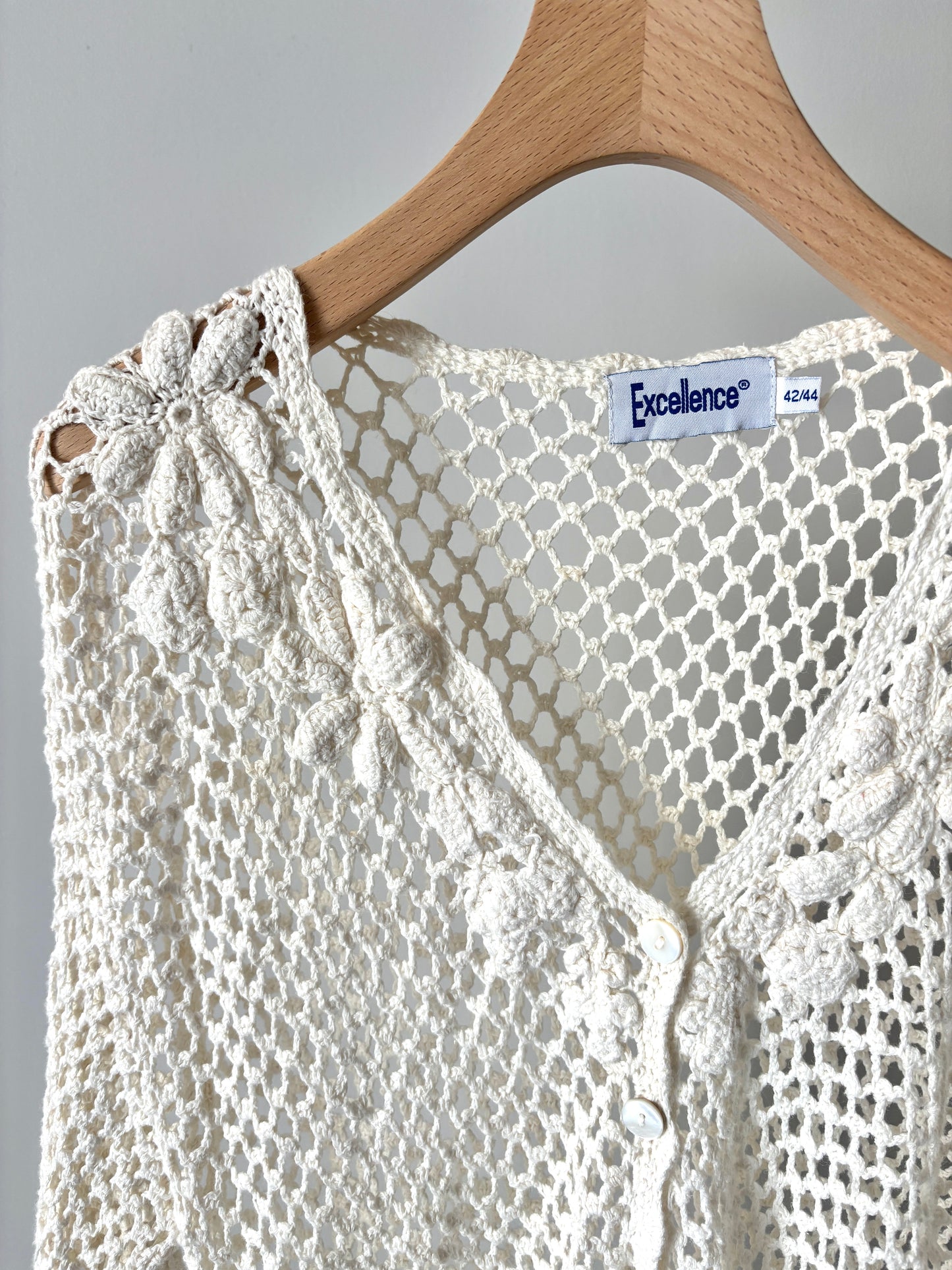 Flower crochet cardigan
