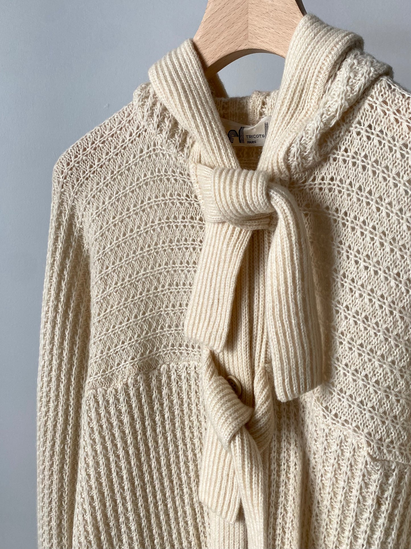 Foodie knit long cardigan made in France