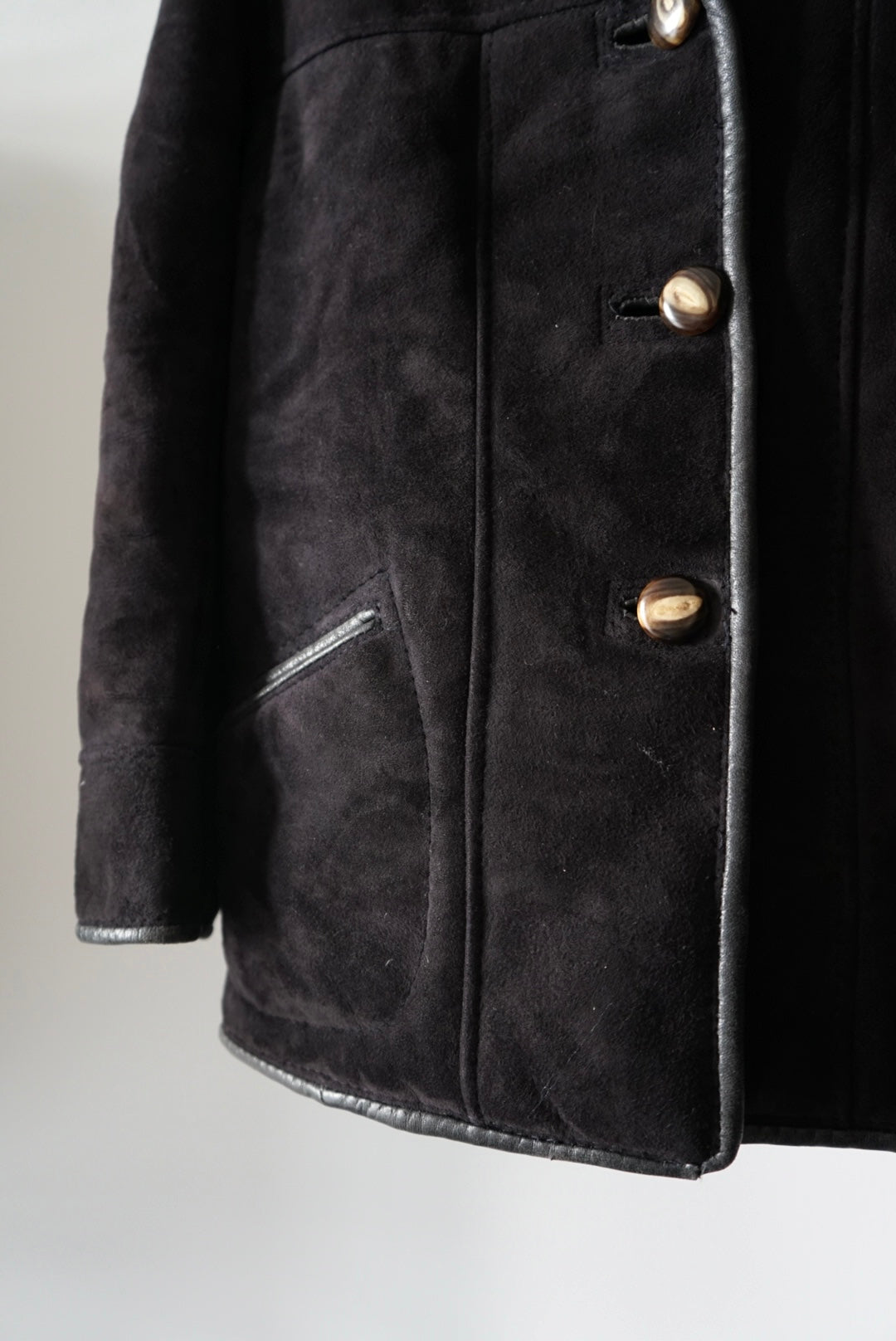 Sheep skin mouton jacket made in England