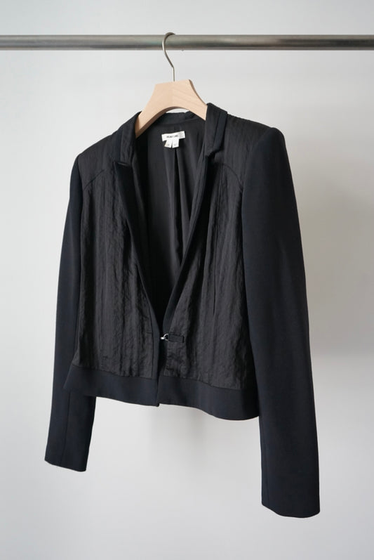 Designer's mix pattern hook button jacket made in USA