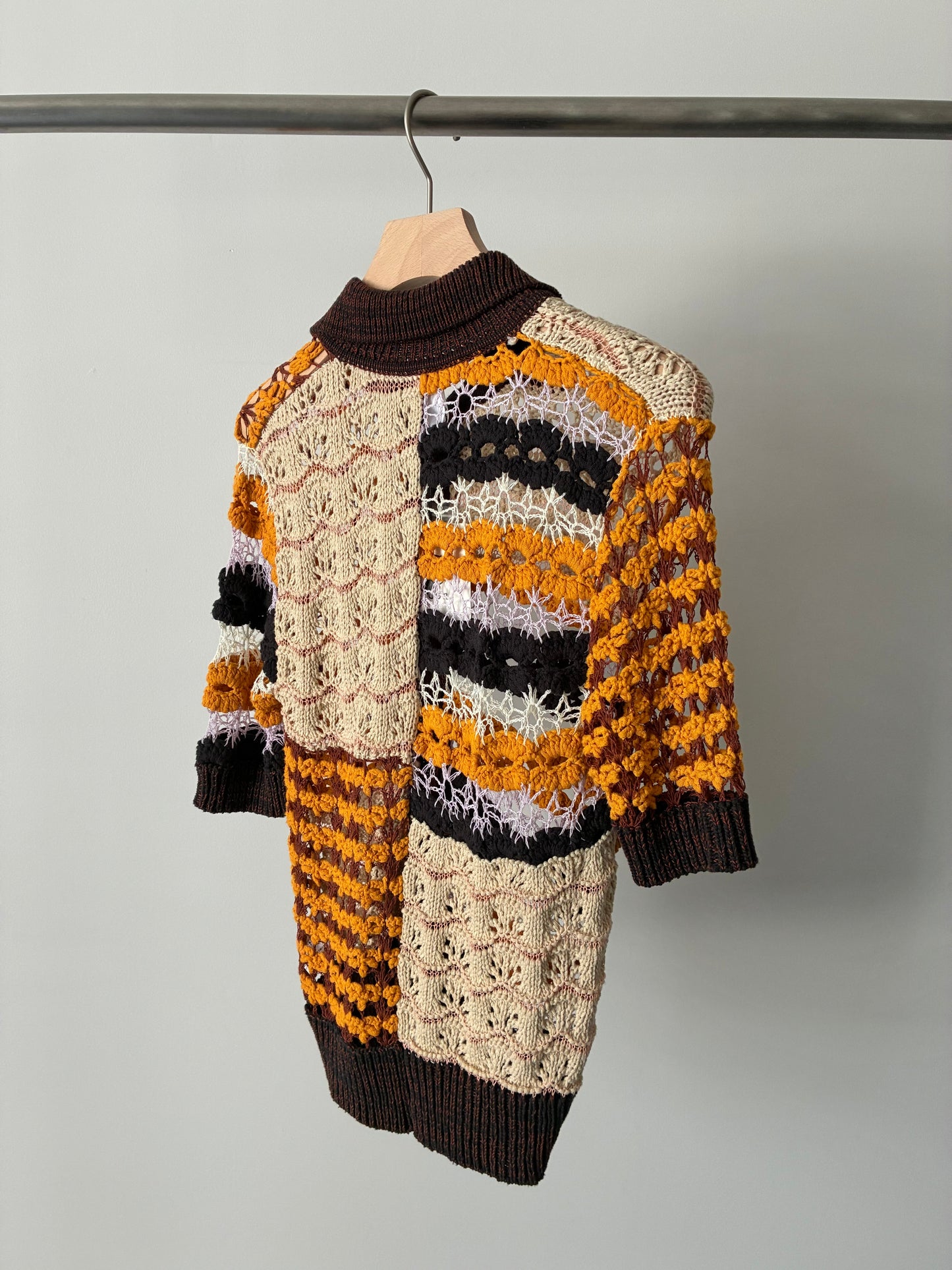 【tyn.TGOR】Hand crochet short-sleeve shirt