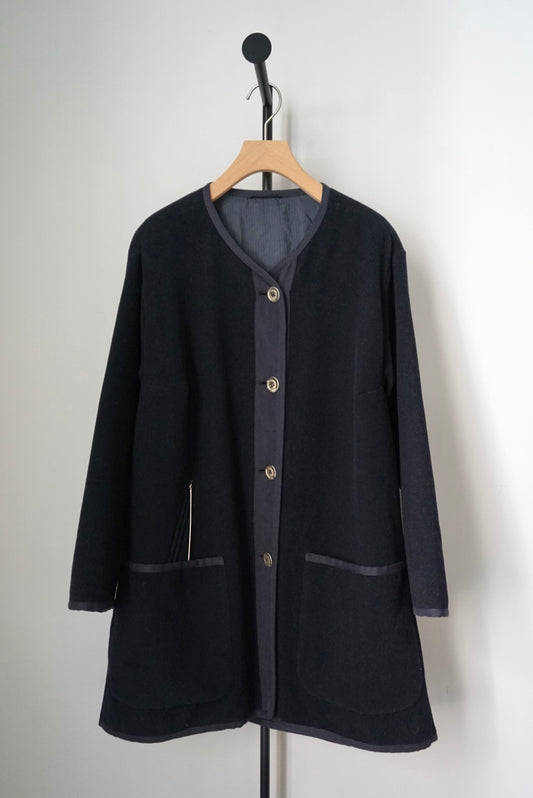 "DANIEL HECHTER" collarless coat