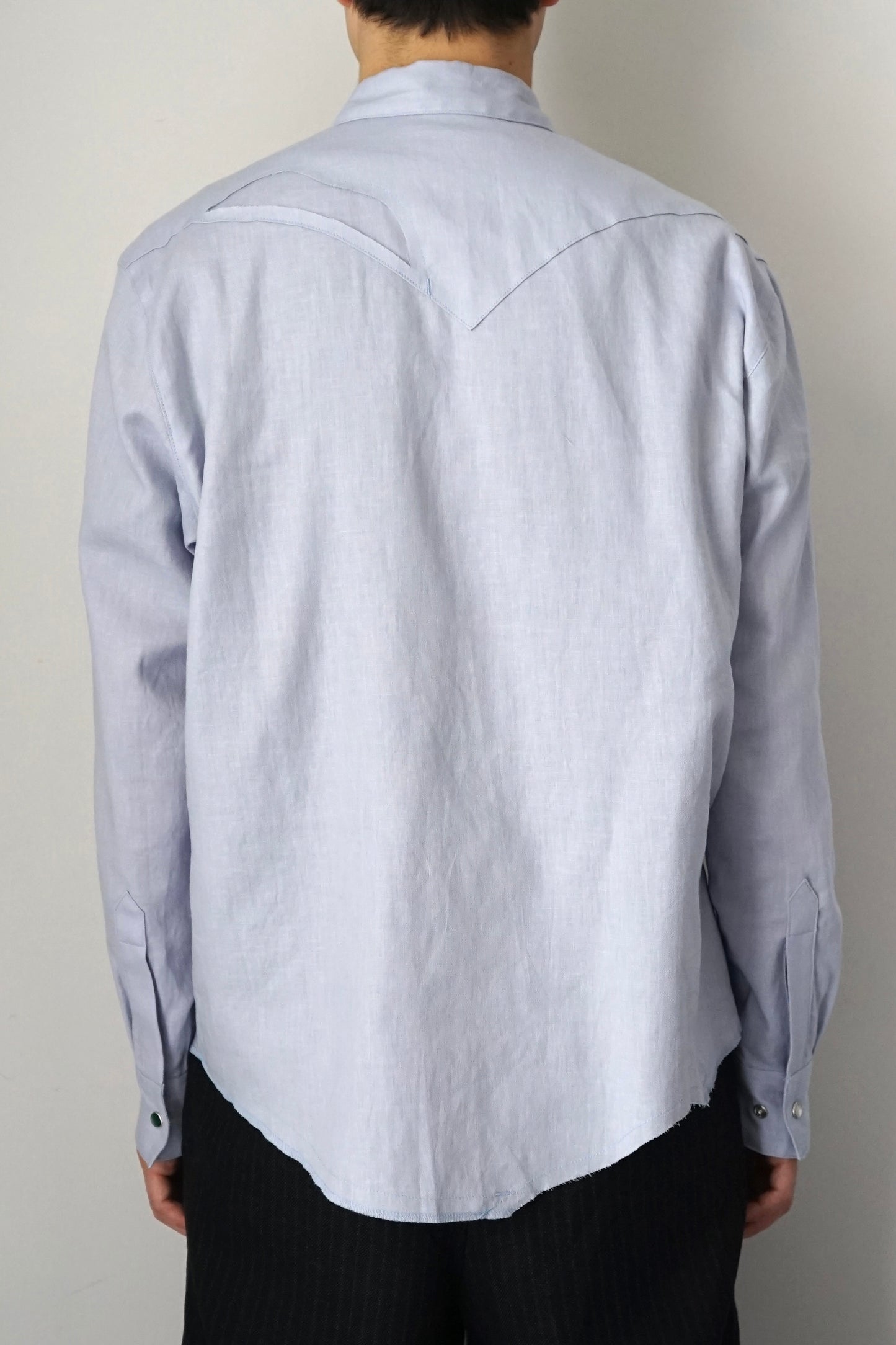 【SHOTAHIYAMA】cotton linen cutting cutting western shirt
