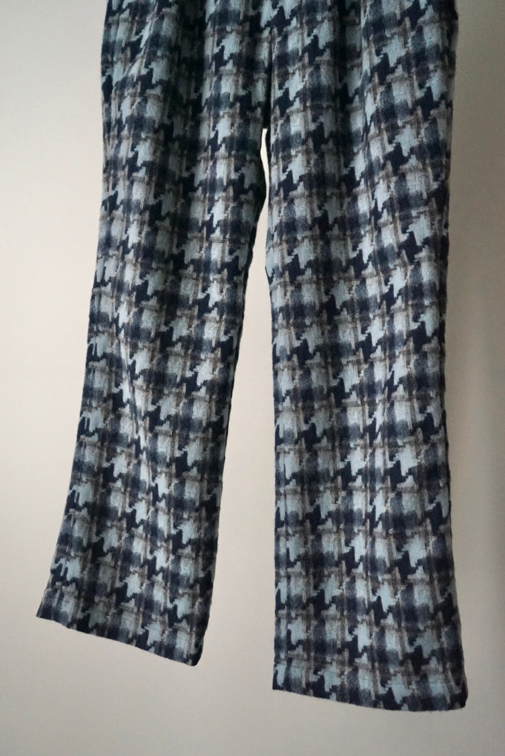 【SHOTAHIYAMA】houndstooth pattern one tuck slacks