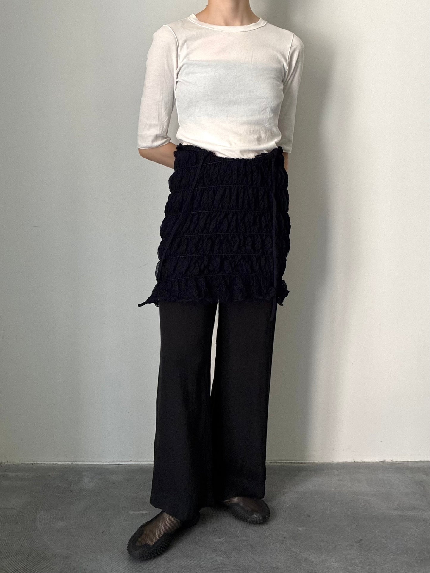 【EUCHRONIA】 Shrring Lace Camisole