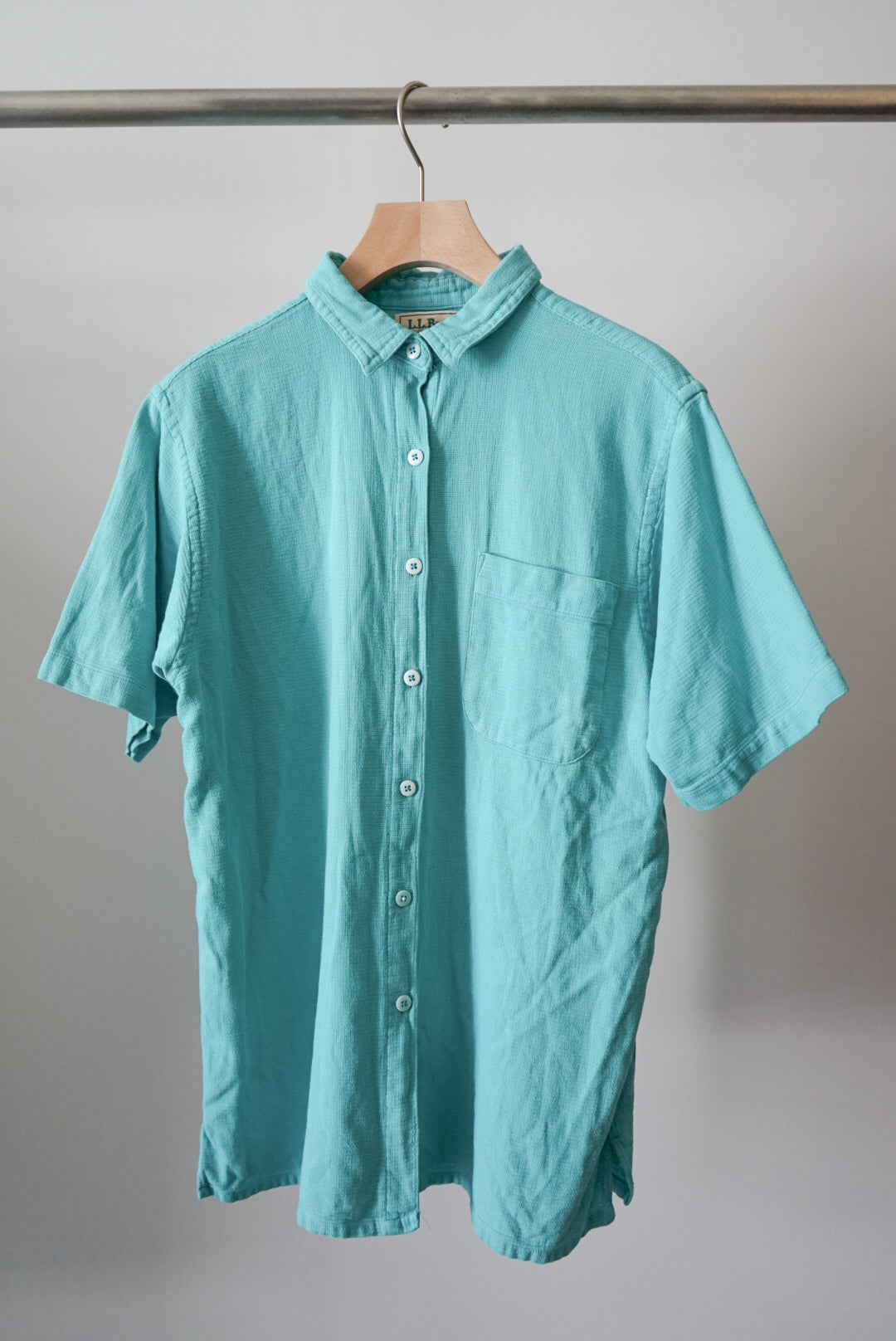 Turquoise cotton shirt