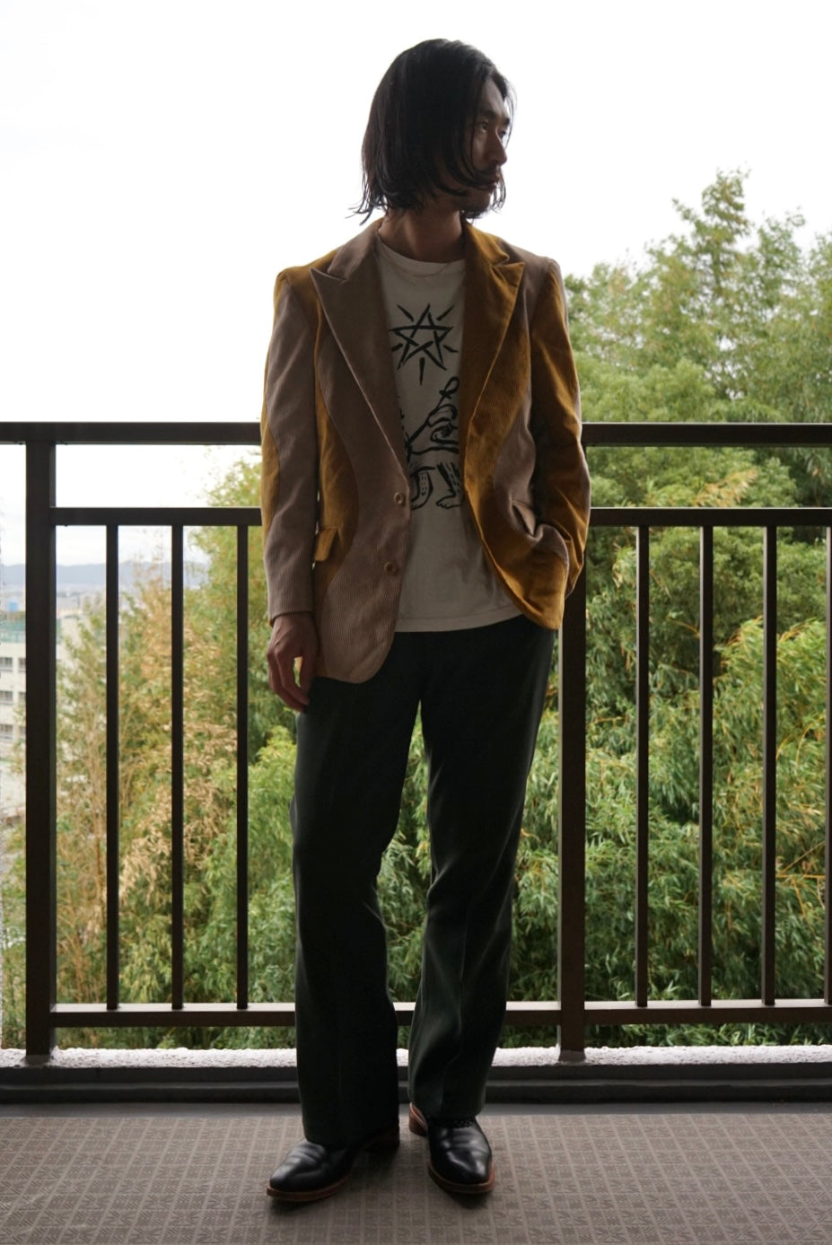 【SHOTAHIYAMA】 wave corduroy tailored jacket