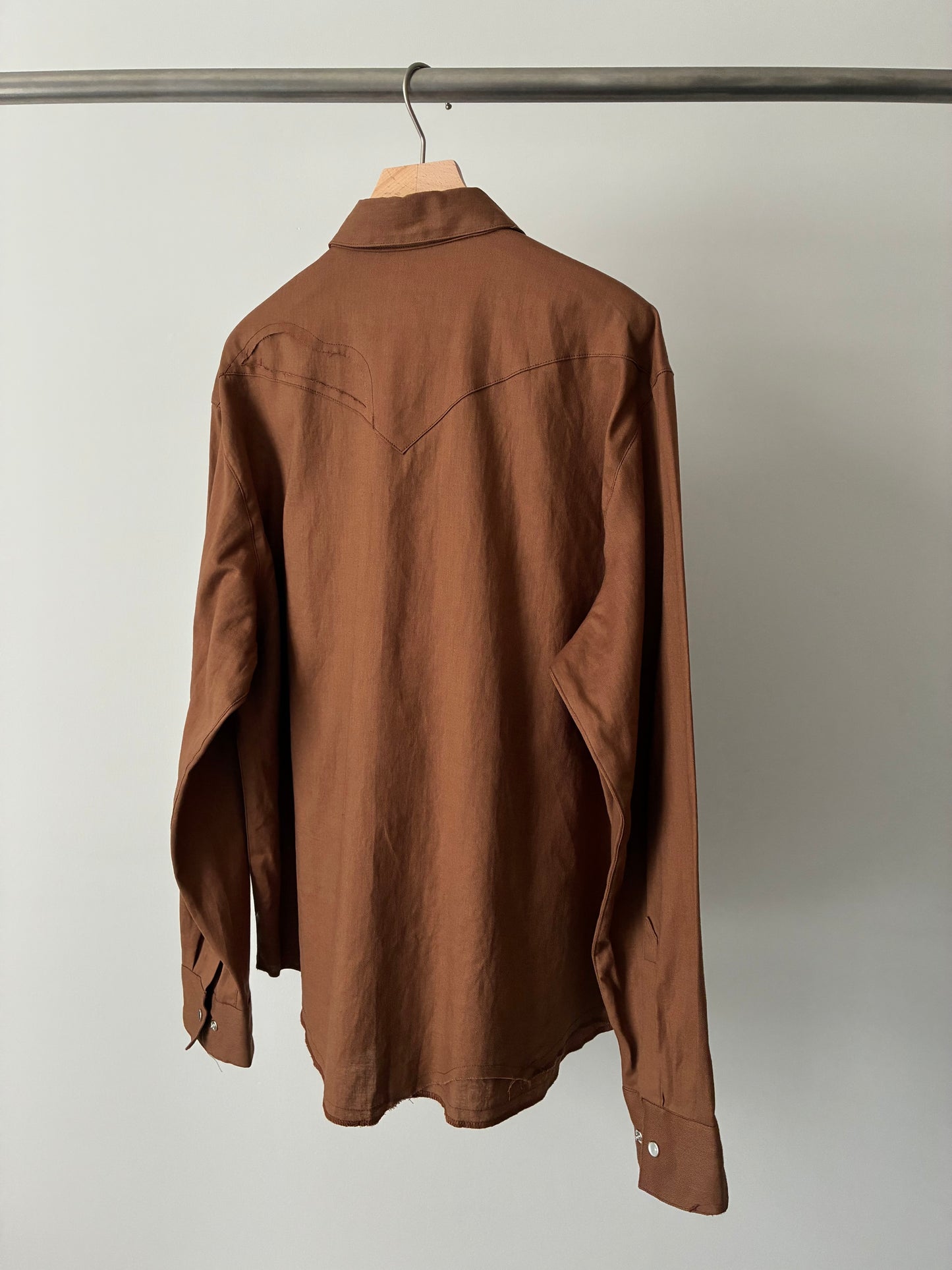 【SHOTAHIYAMA】cotton linen cutting cutting western shirt