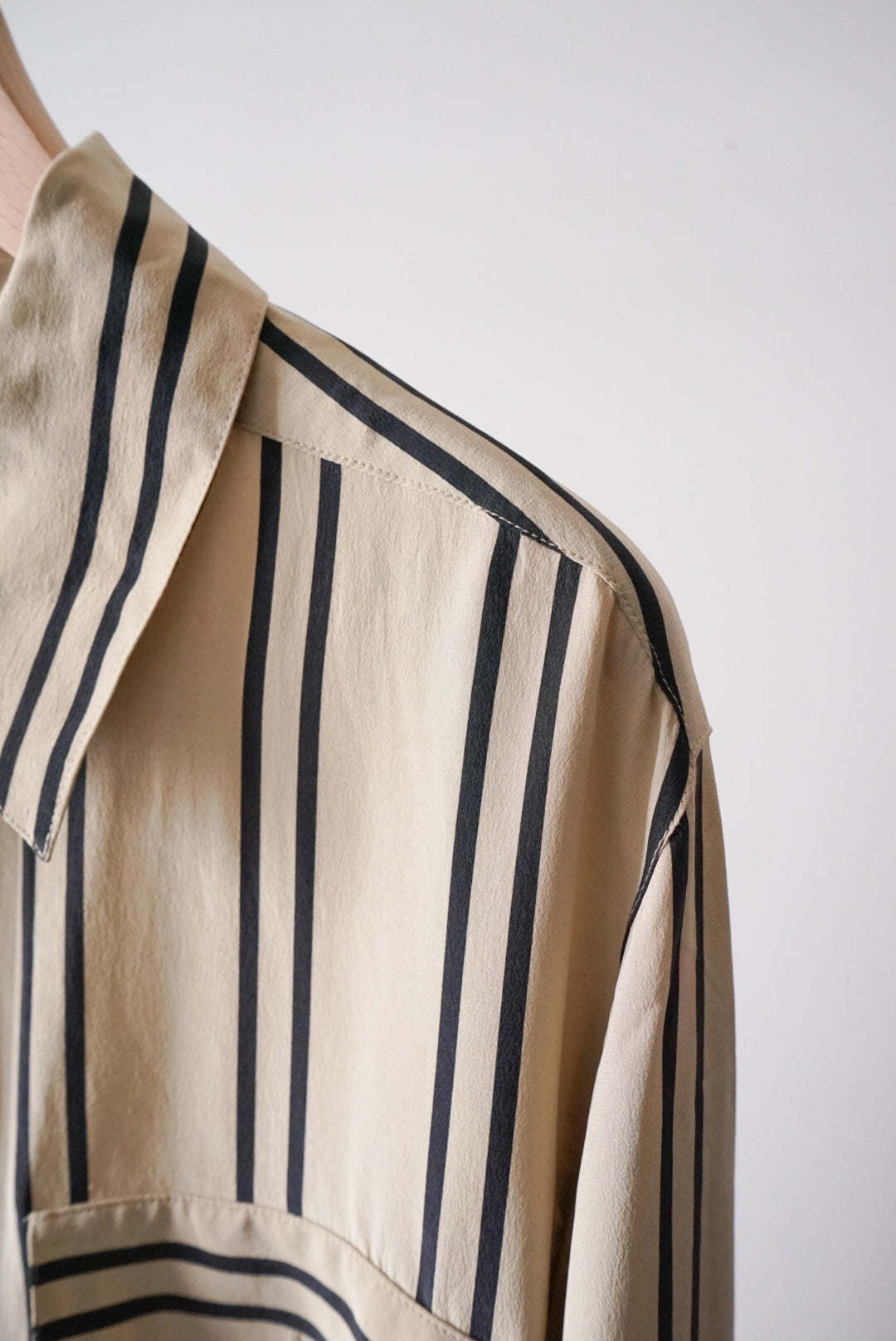 Silk stripe shirt