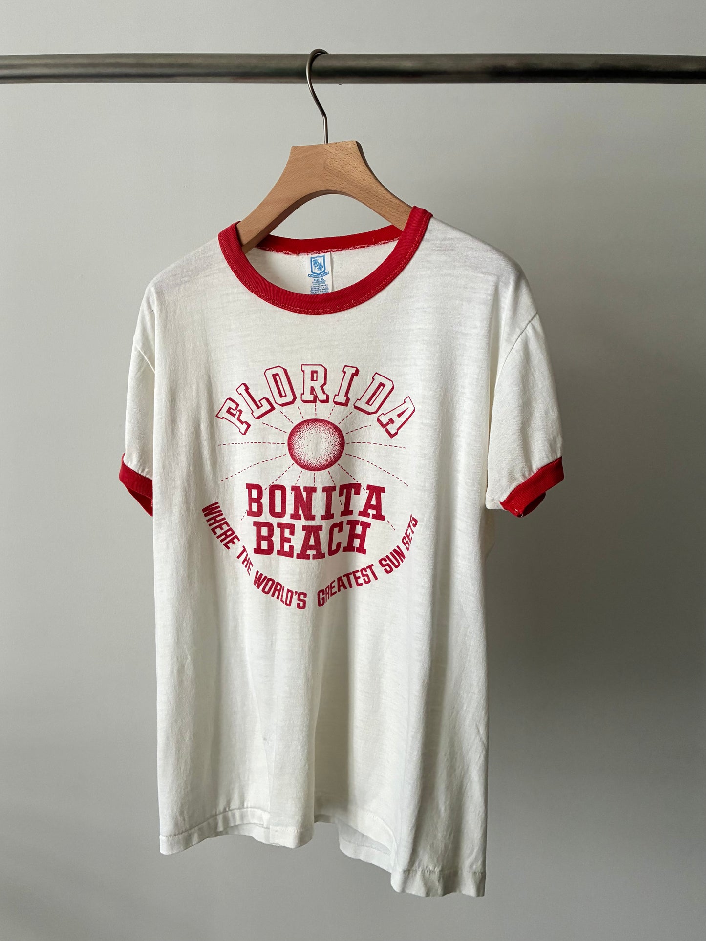 80’s print ringer tee