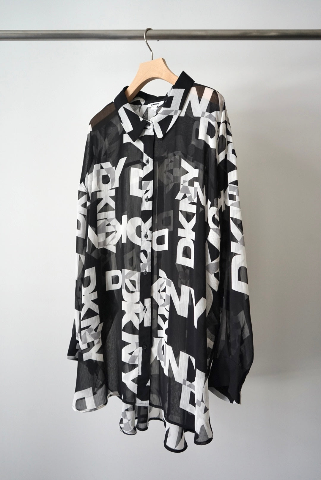 Designer's logo sheer shirts