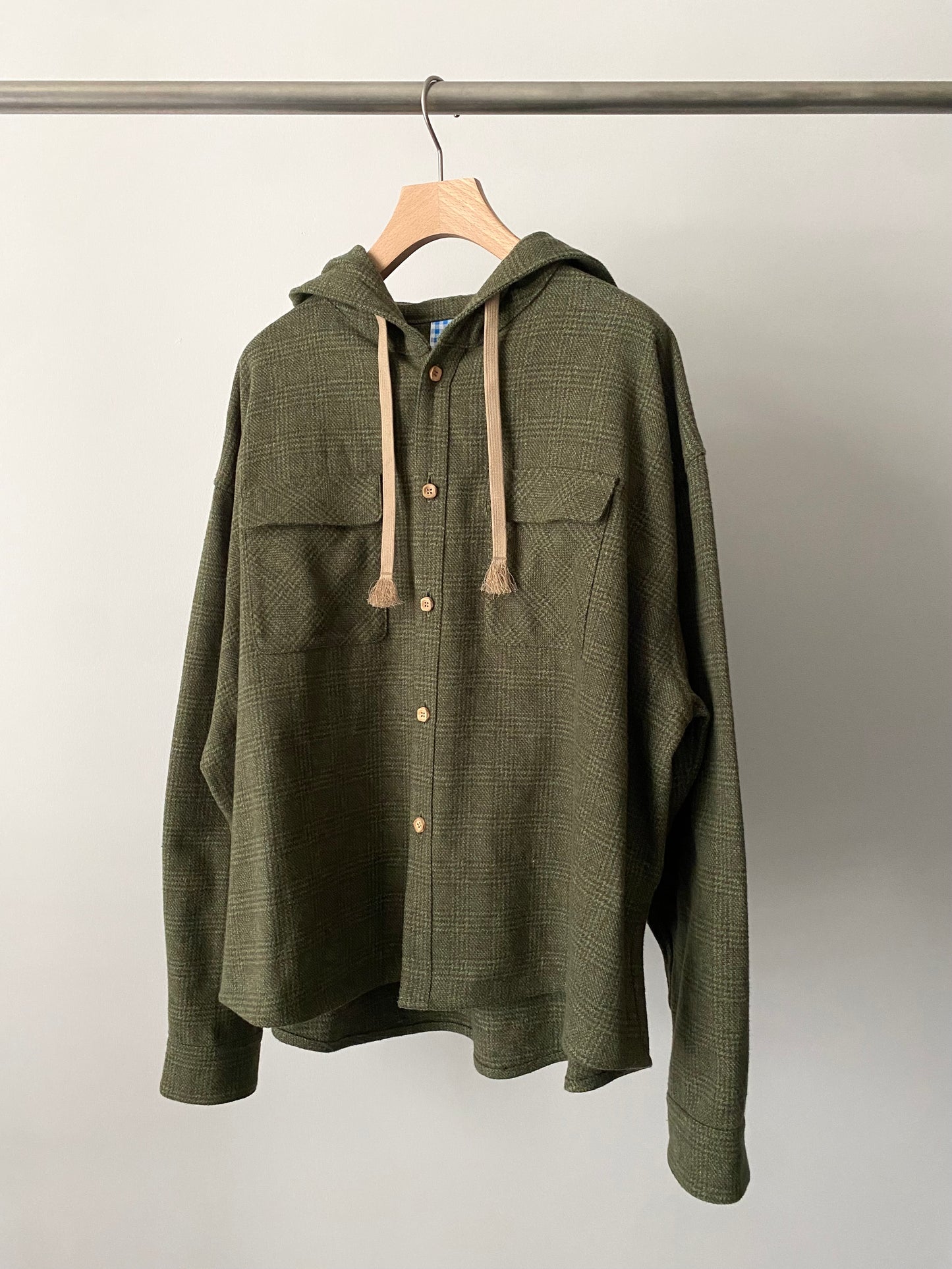 【SHOTAHIYAMA】hooded check shirt