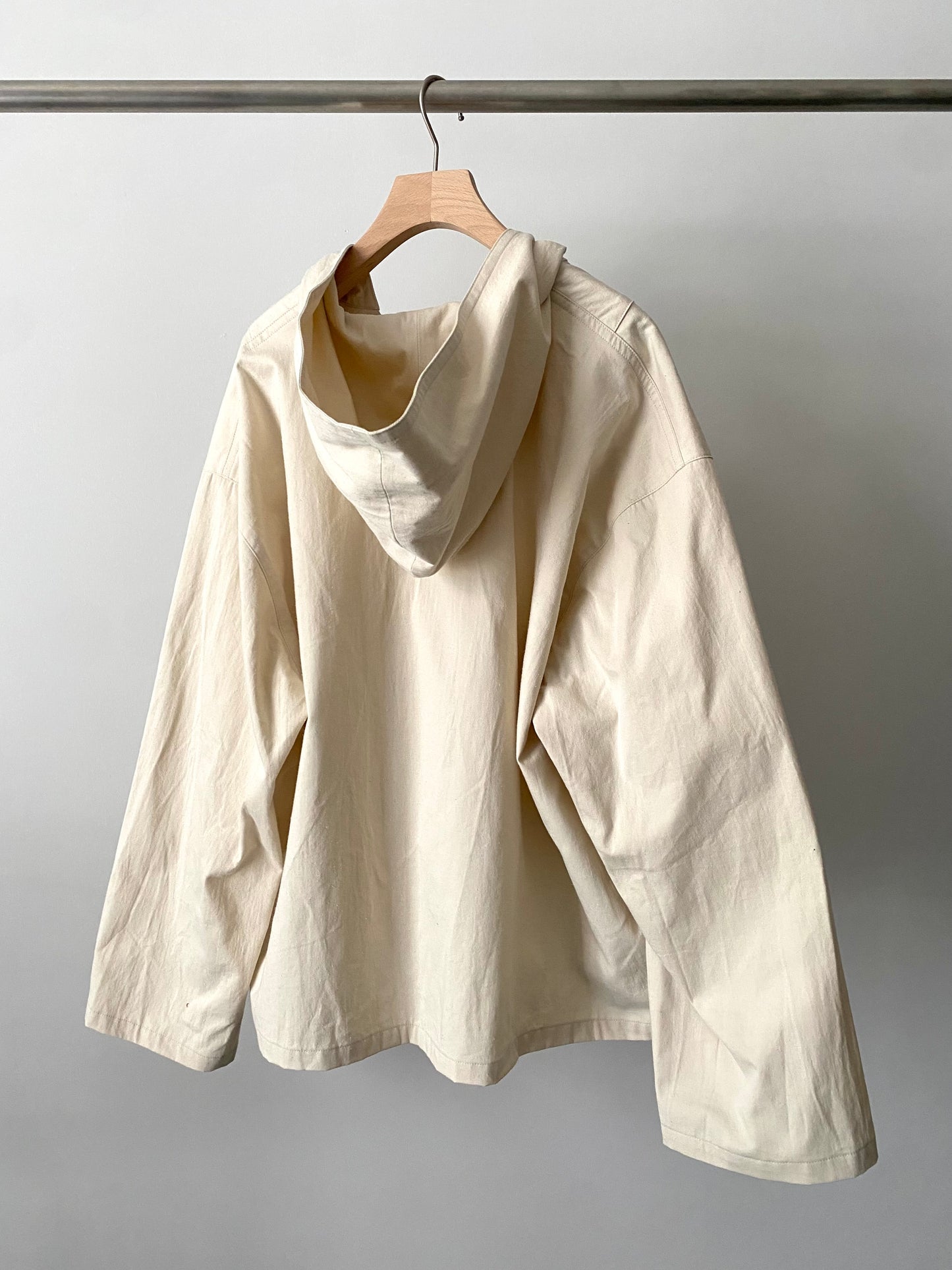 【SHOTAHIYAMA】cotton silk denim hoodie