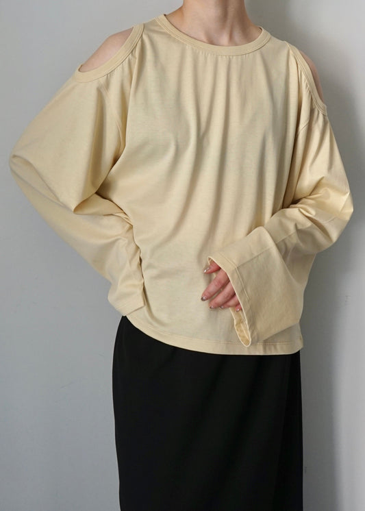 【HAKUJI】Compact cotton shoulder hole PO