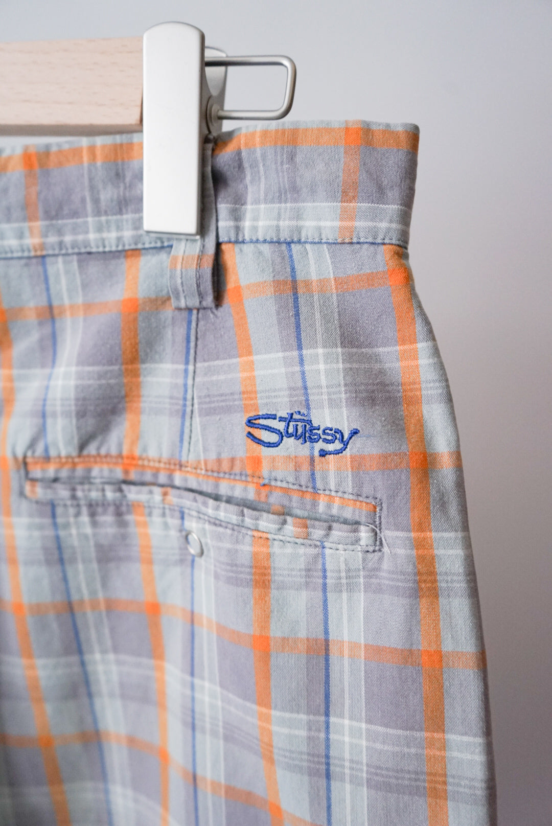 STUSSY check short pant