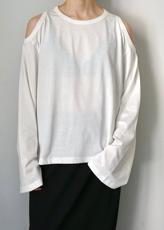 【HAKUJI】Compact cotton shoulder hole PO