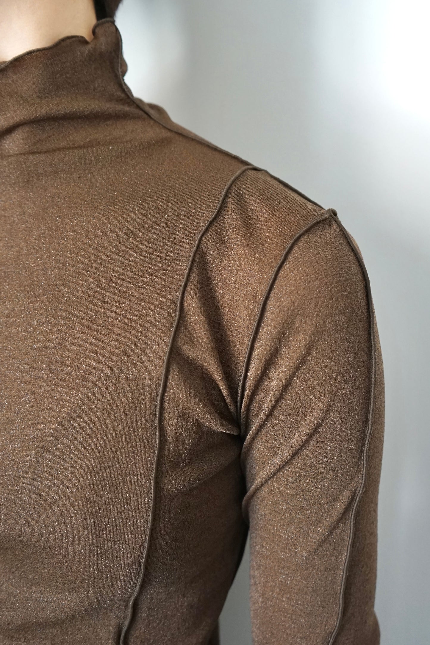 【HAKUJI】Shiny rib HN PO/Brown