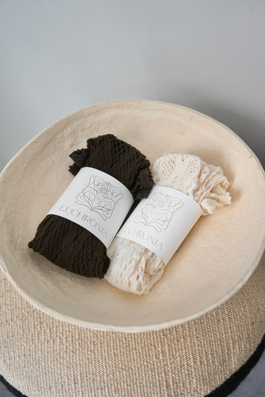 【EUCHRONIA】Stretch Lace High Socks