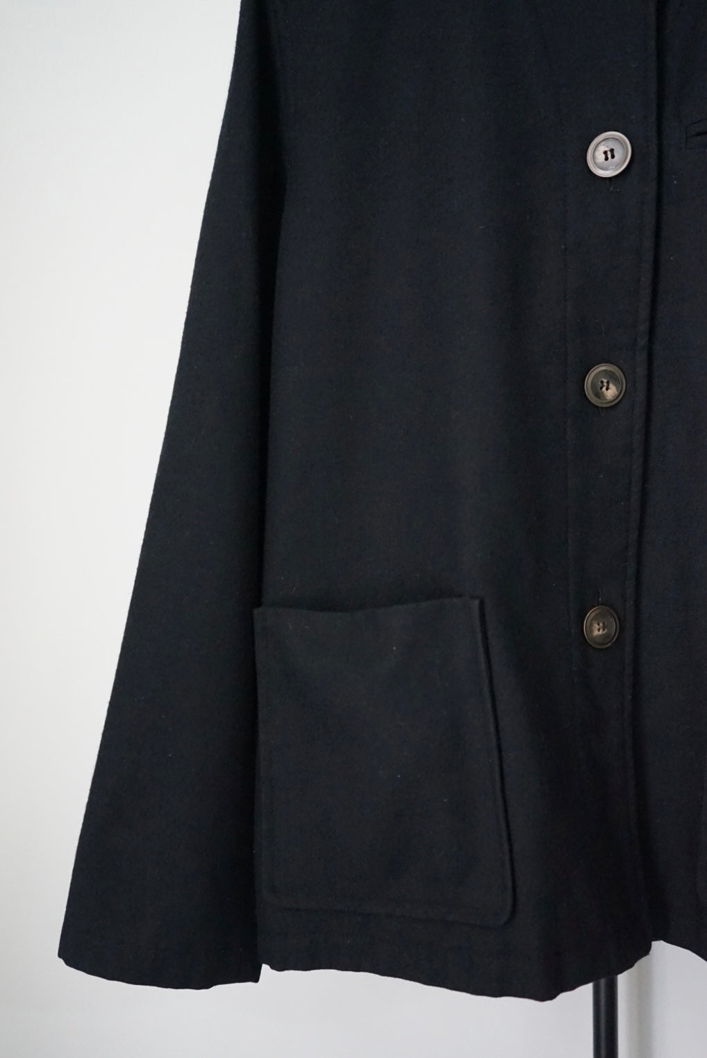 Mao collar wool jacket