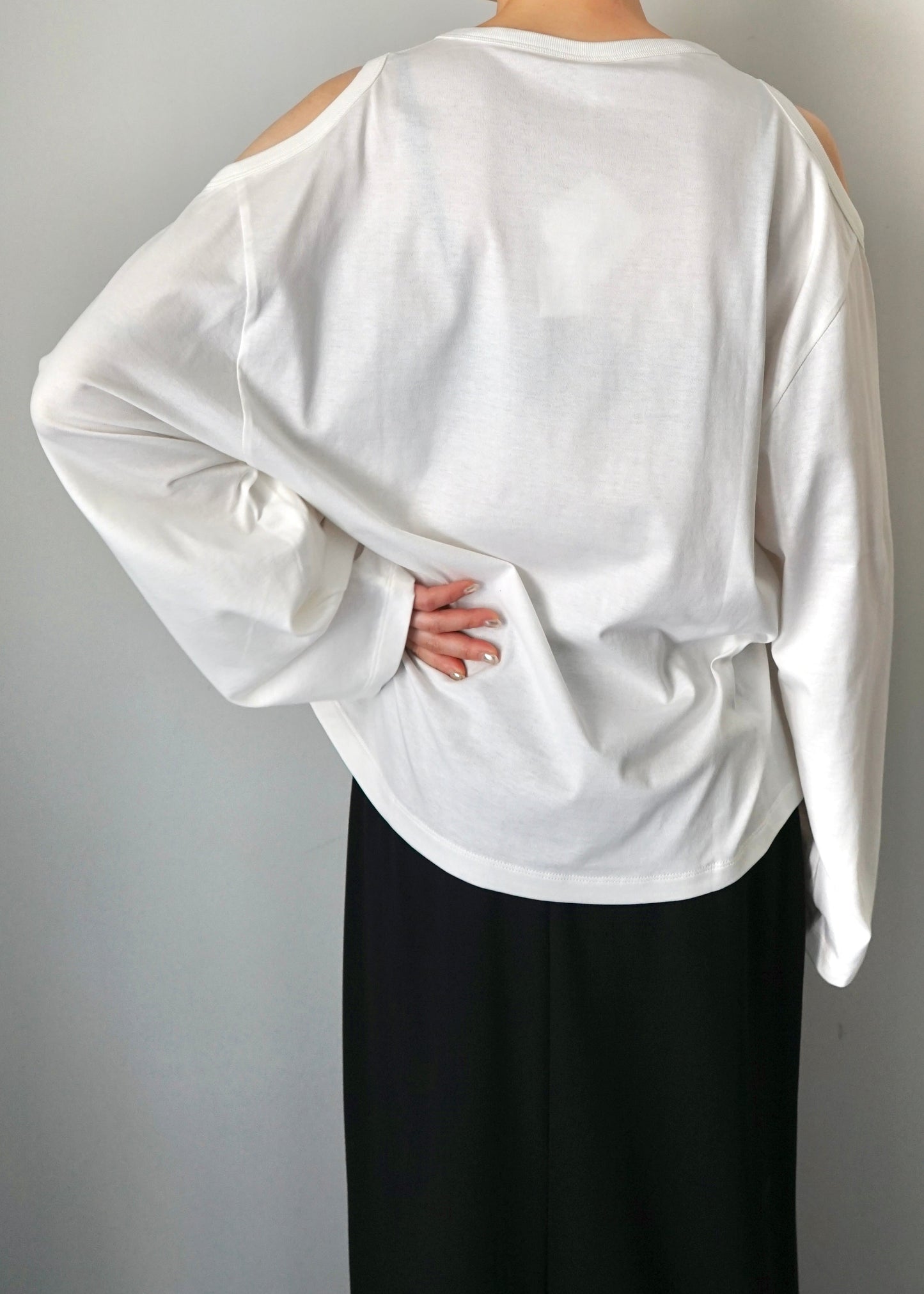 【HAKUJI】Compact cotton shoulder hole PO