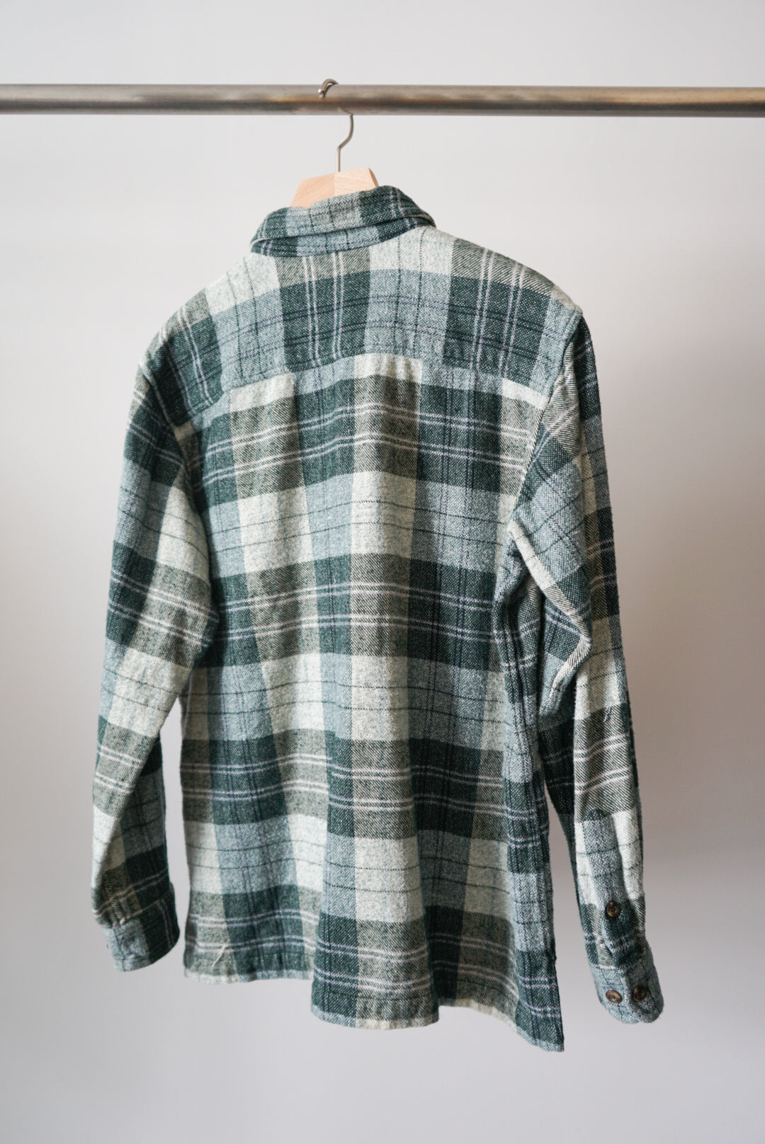 Flannel check zip up jacket