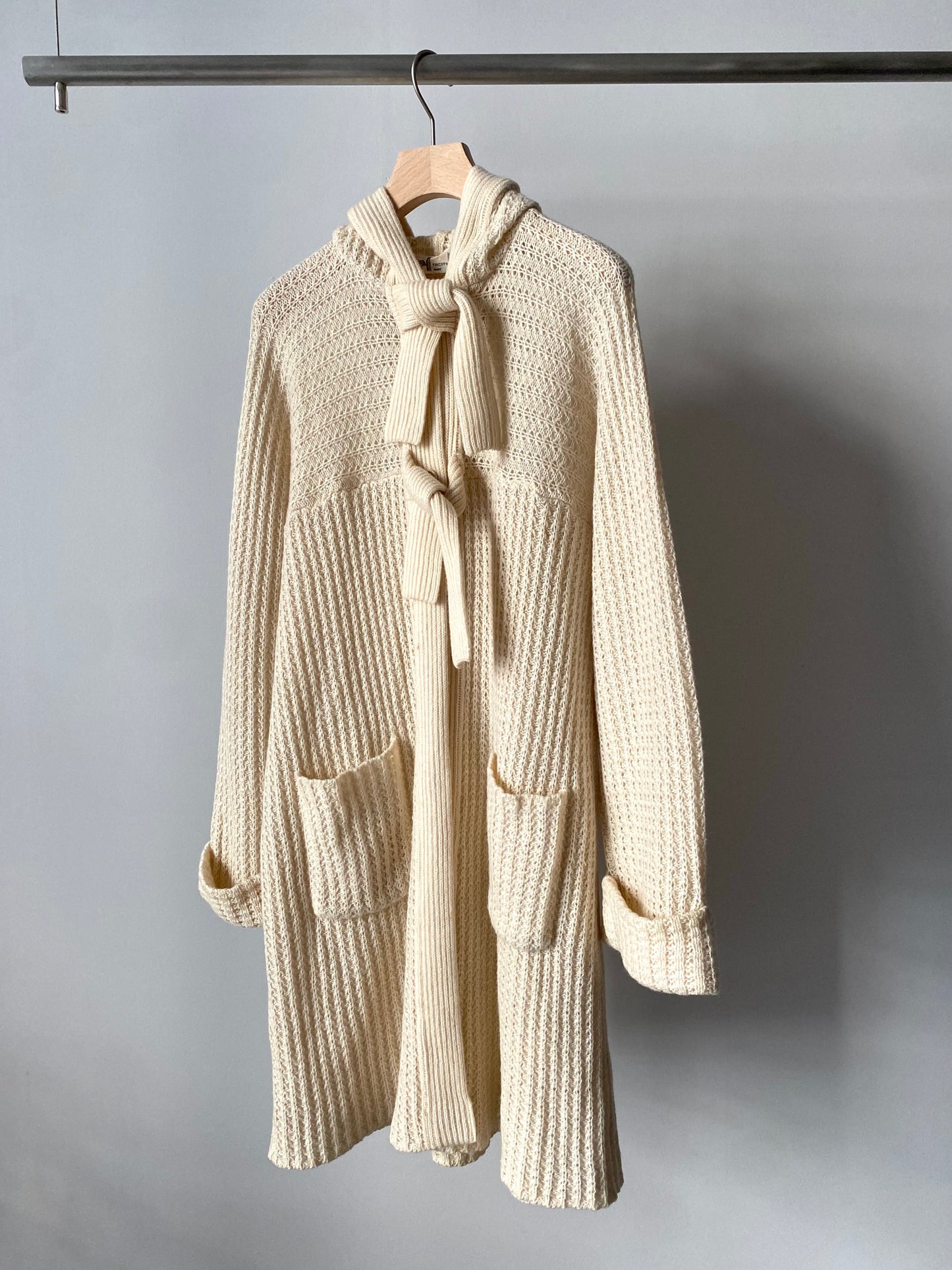 Foodie knit long cardigan made in France