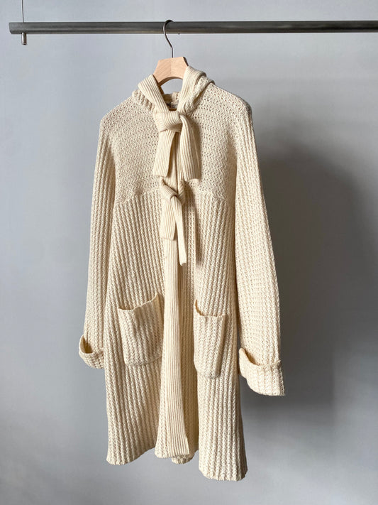 Foodie knit long cardigan made in France