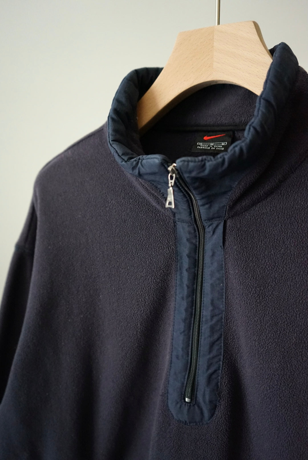 Half zip fleece pullover