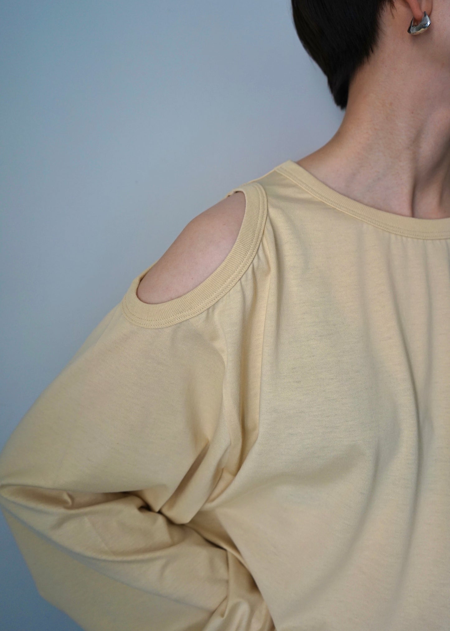 【HAKUJI】Compact cotton shoulder hole PO