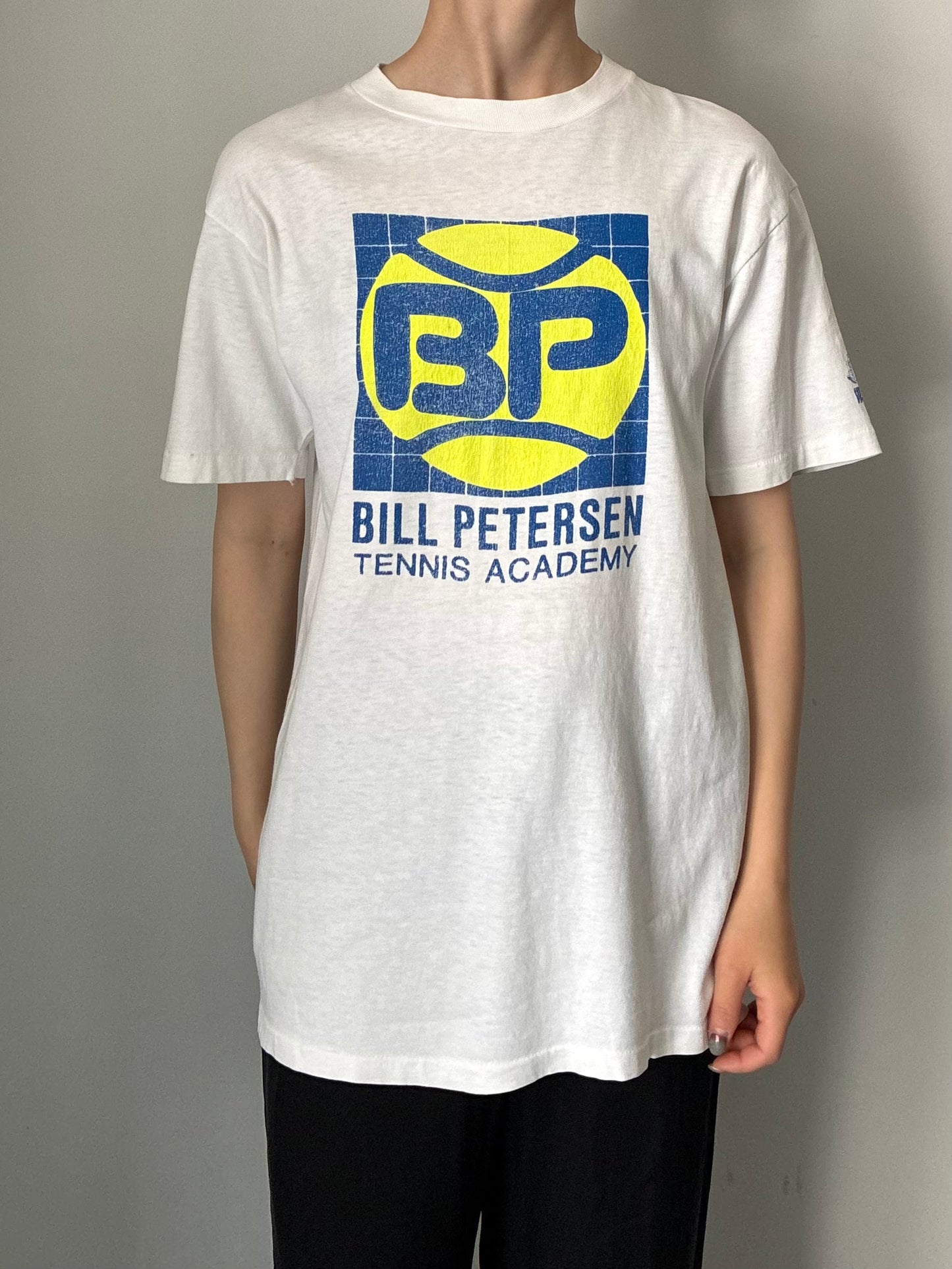 80's "BILL PETERSEN TENNIS ACADEMY" tee