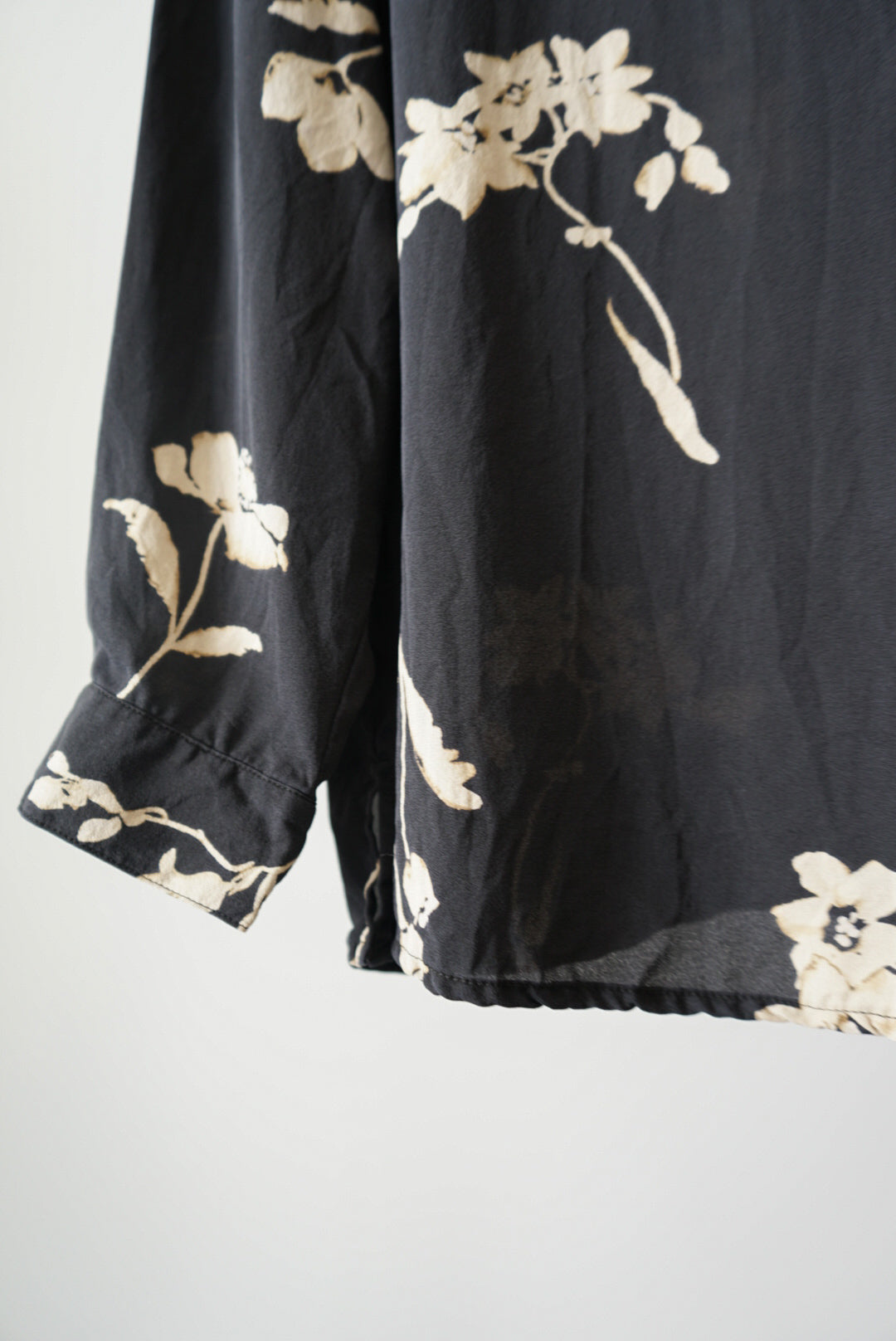 Flower silk shirt