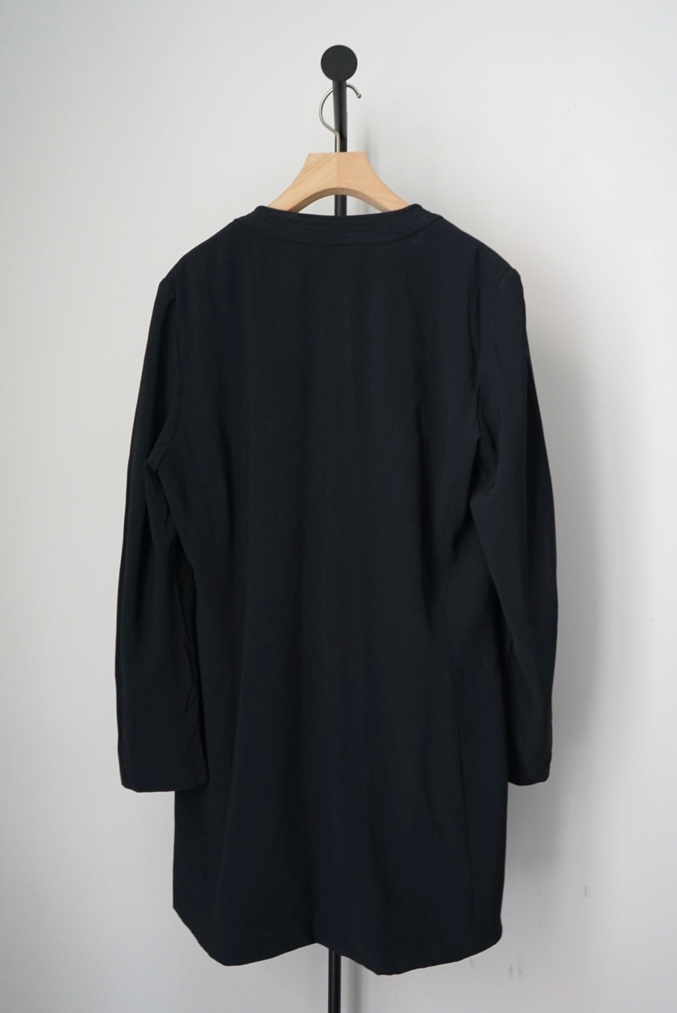 Collarless haori jacket made in Italy