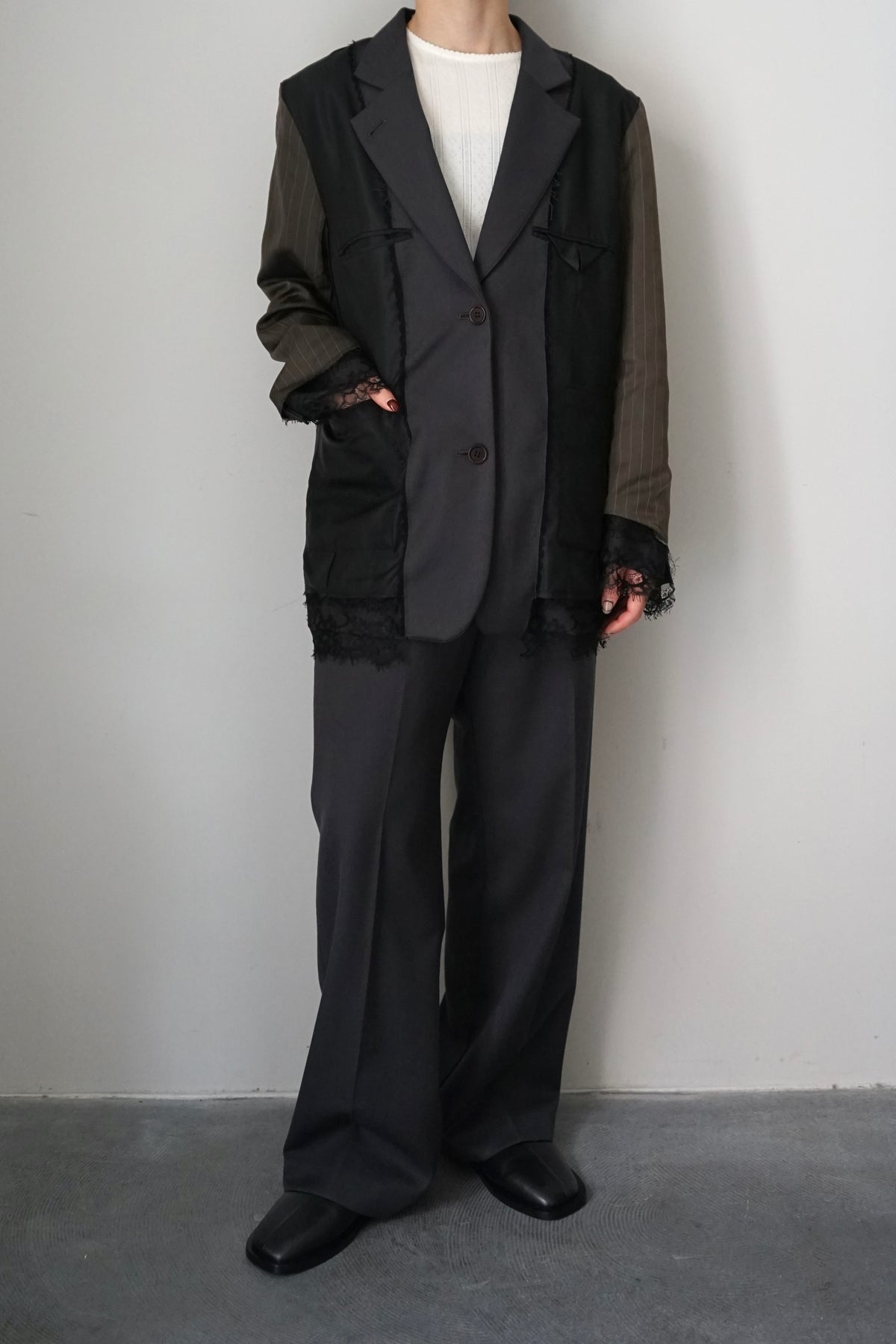 【EUCHRONIA】Reversible Lace Jacket