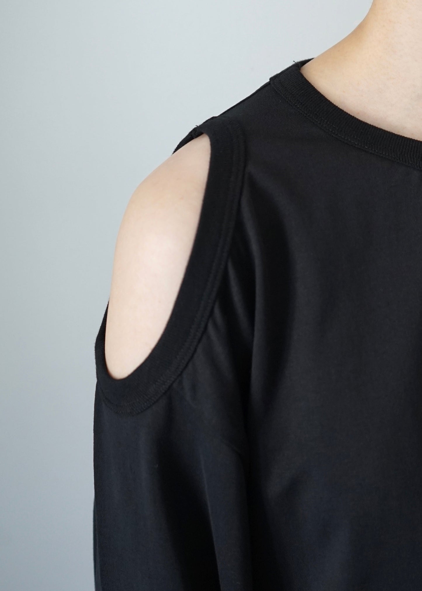 【HAKUJI】Compact cotton shoulder hole PO