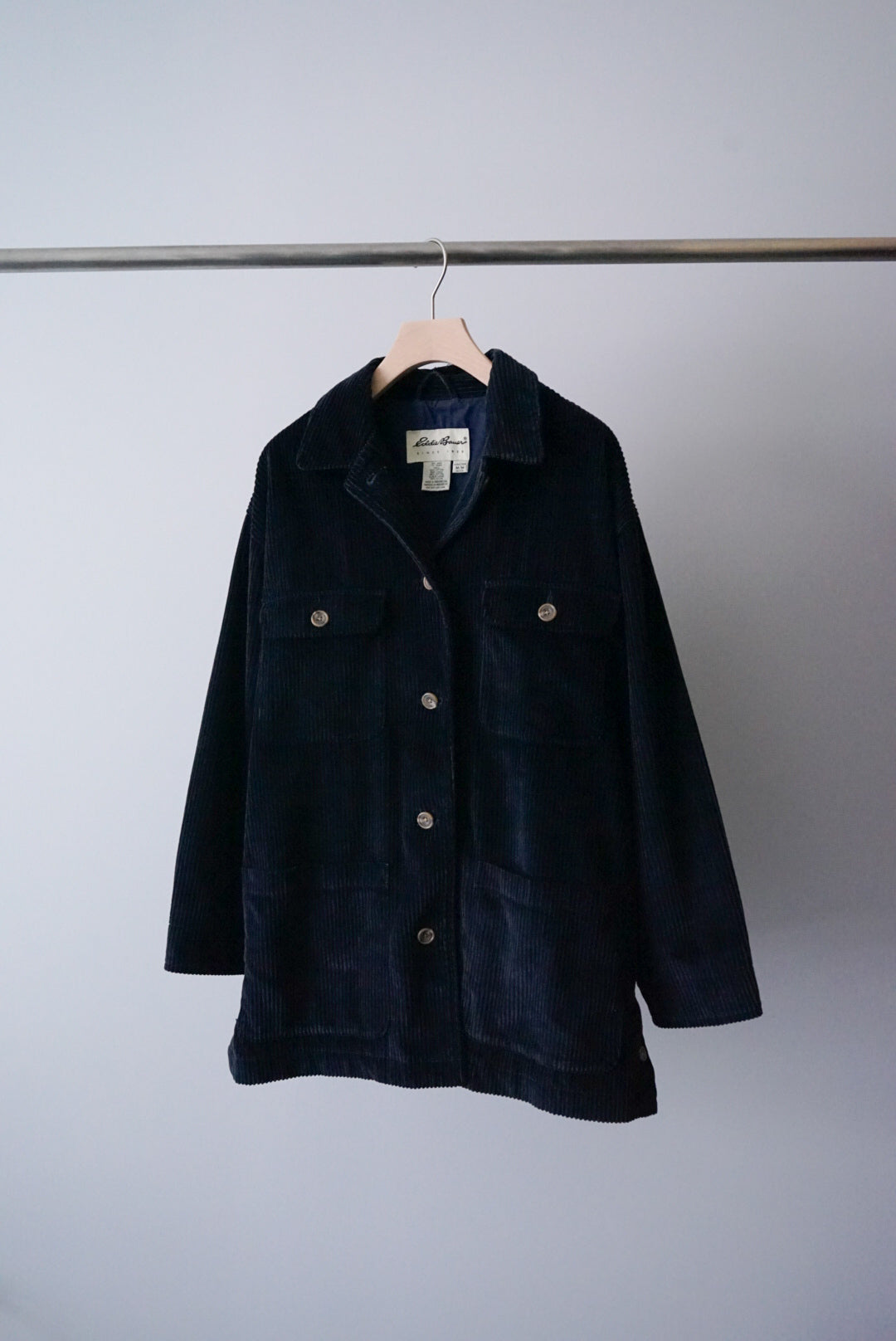 Corduroy navy coverall