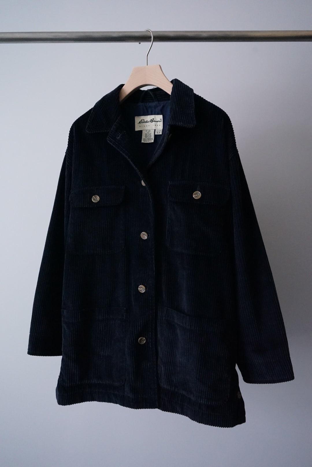 Corduroy navy coverall