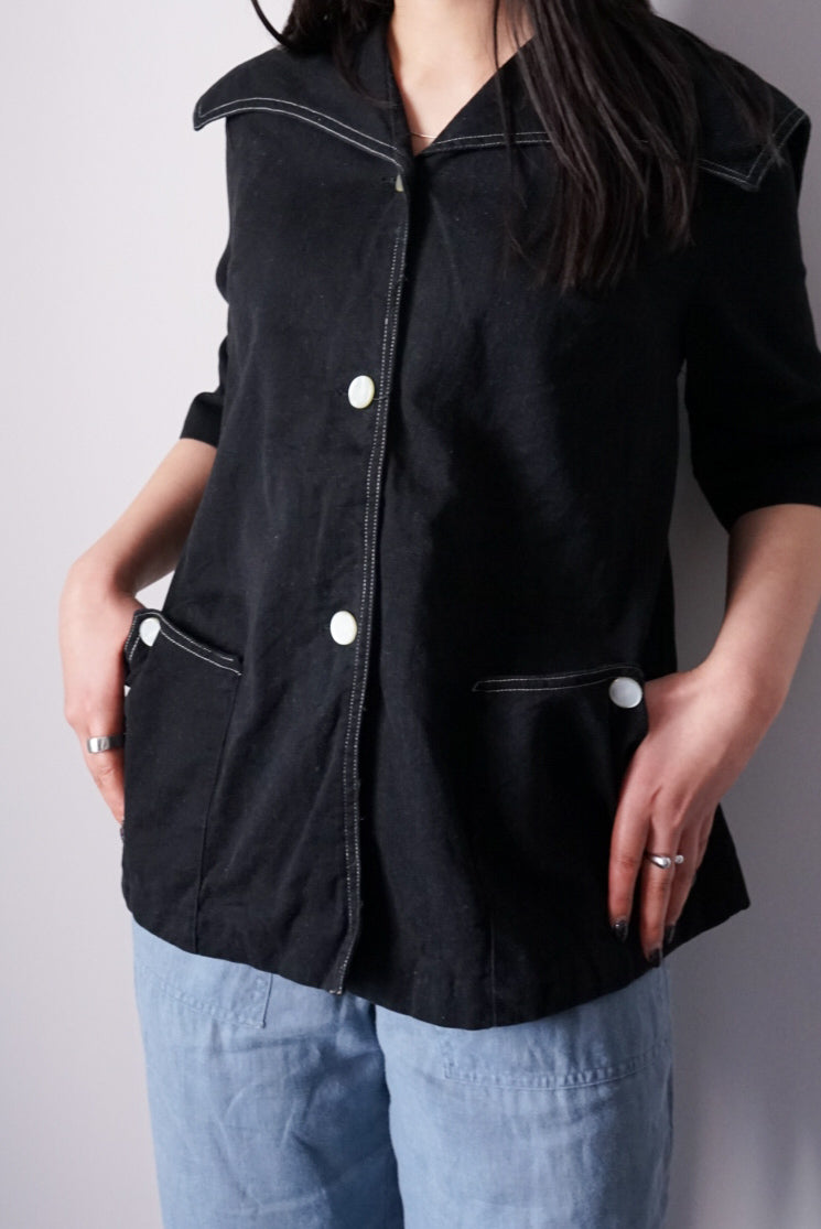 Sailor collar shirt