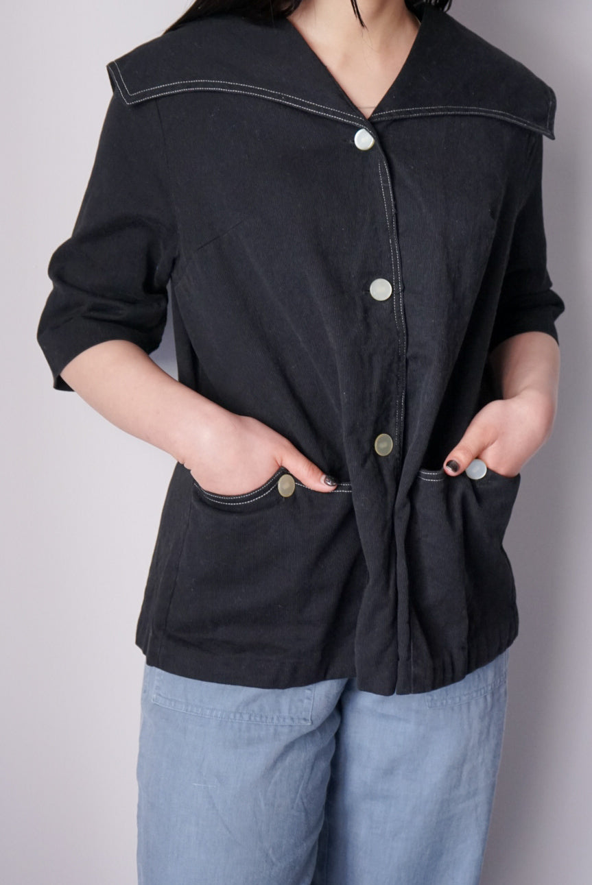 Sailor collar shirt