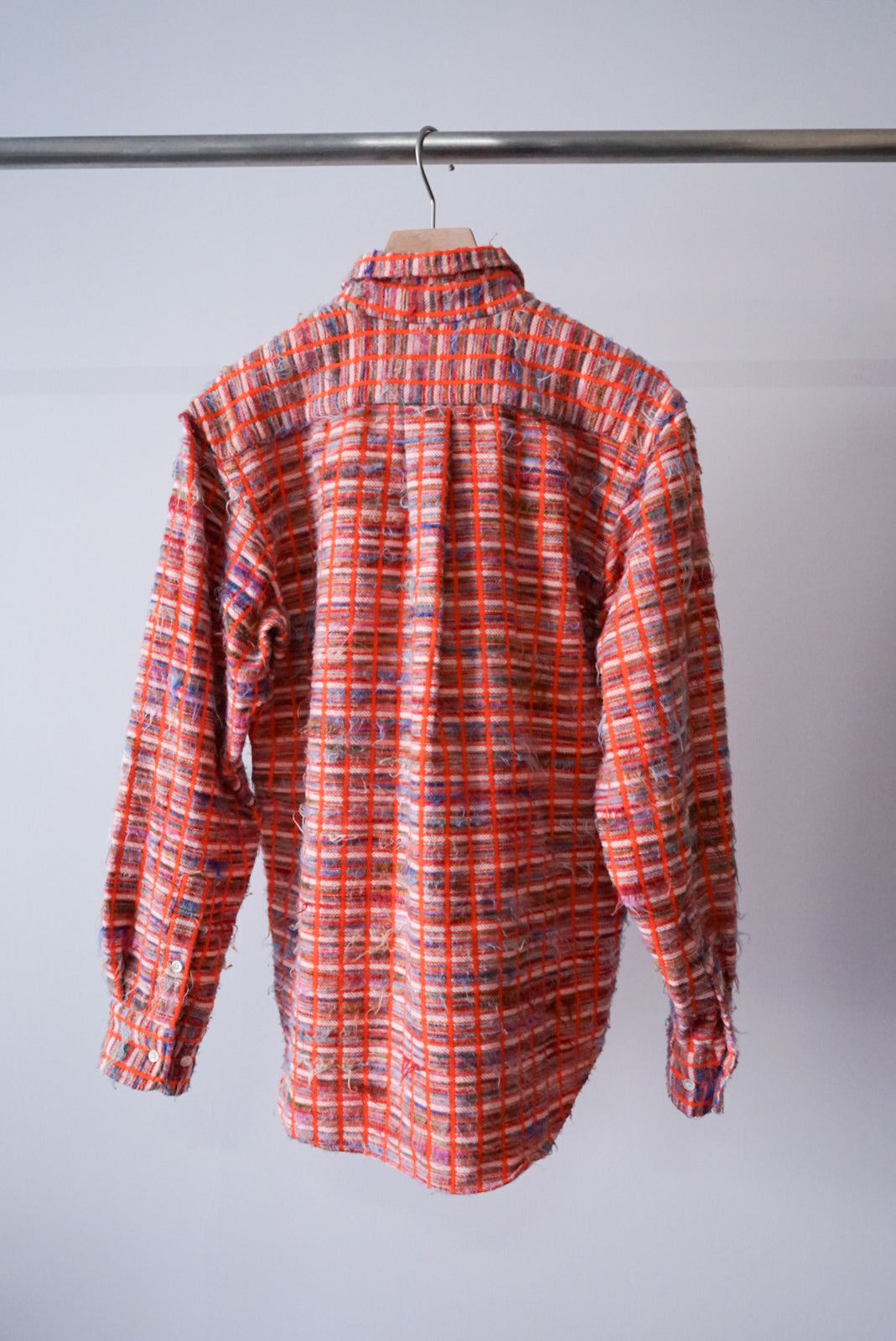 Japanese designers hairly check shirt