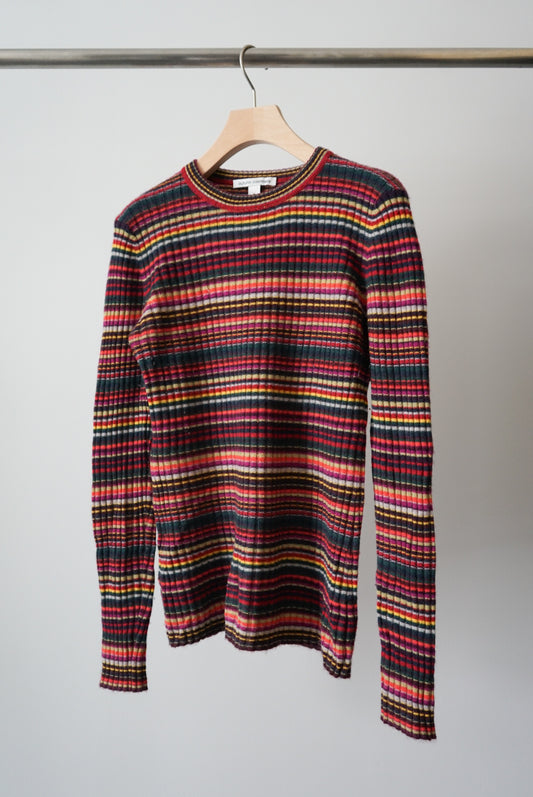 Cashmere border knit