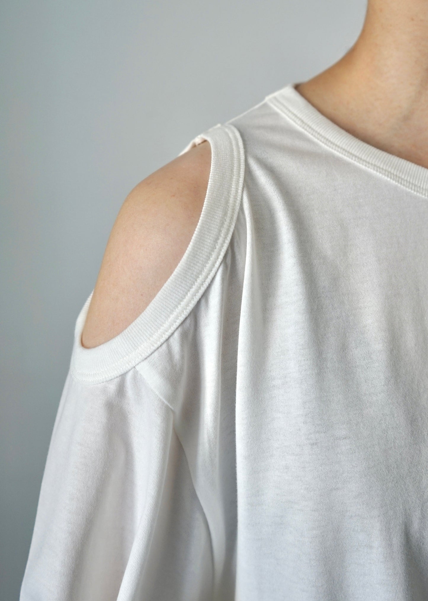 【HAKUJI】Compact cotton shoulder hole PO