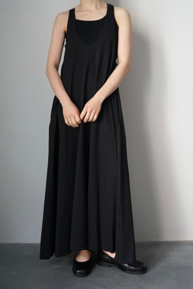 【HAKUJI】Compact cotton tank dress