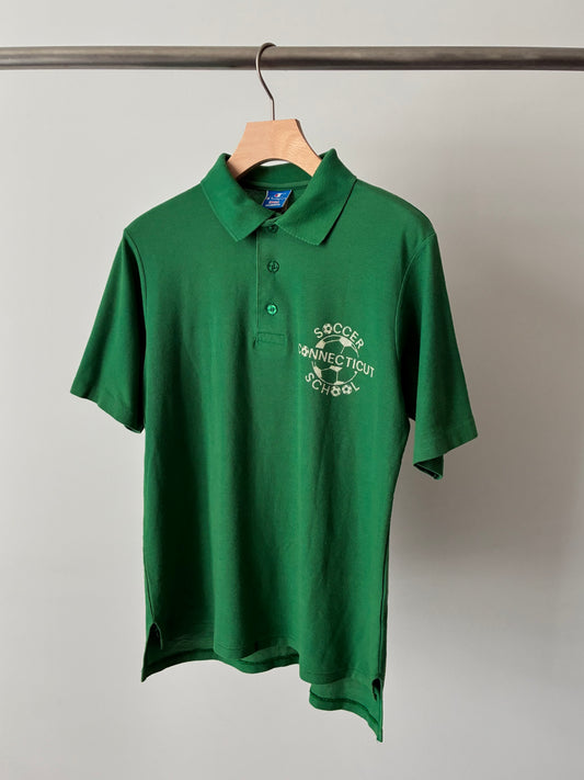 "Champion" soccer print polo made in USA