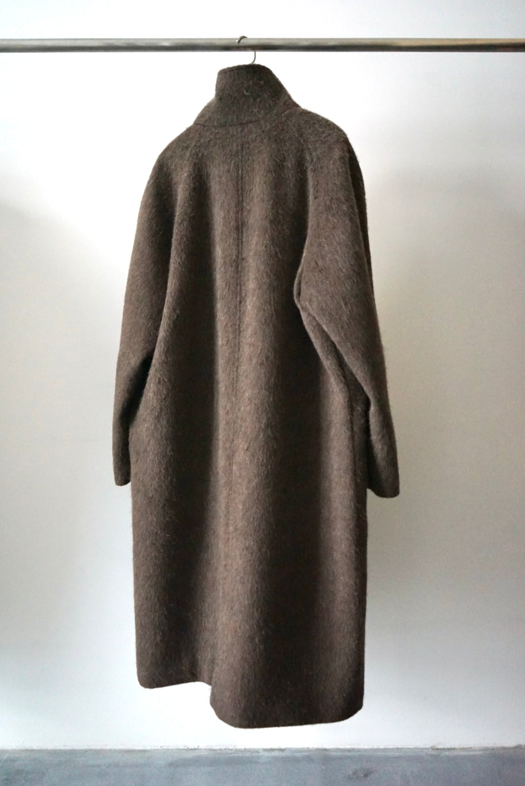 【SHOTAHIYAMA】  stand collar loose wool coat