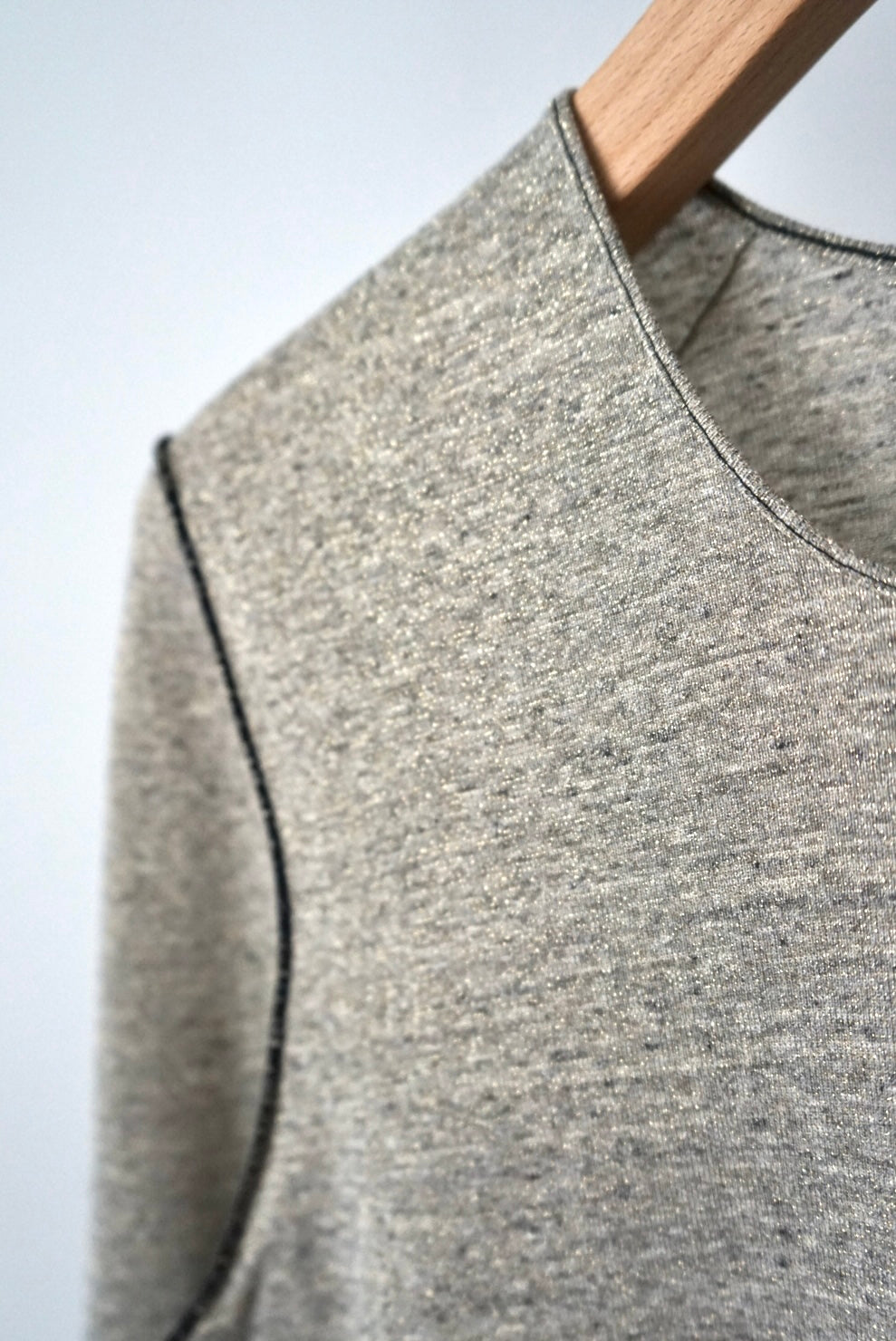 【HAKUJI】Glittery L/S PO -oatmeal-