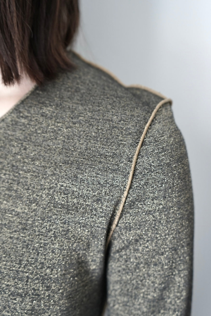 【HAKUJI】Glittery L/S PO -black-