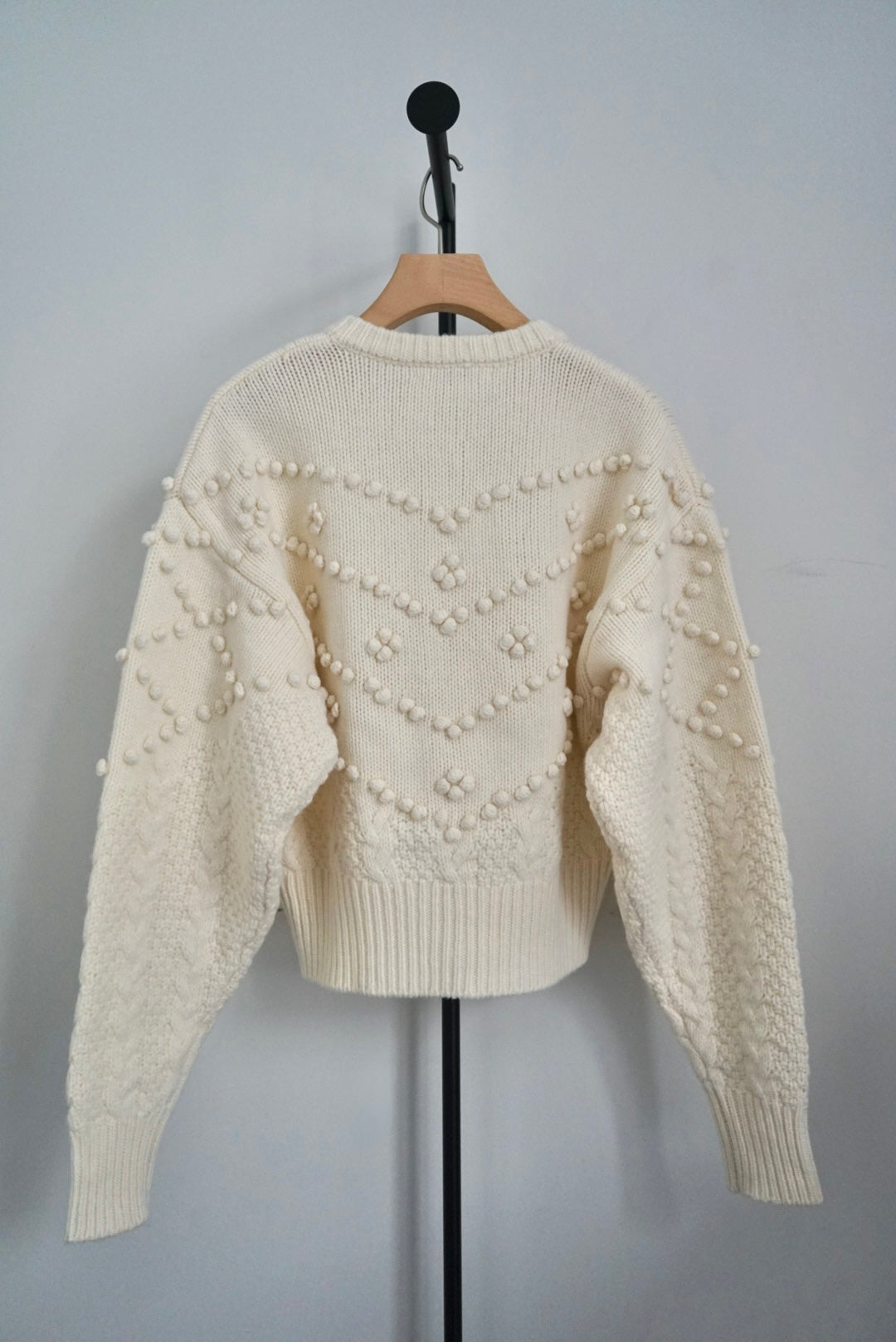 【NOHRA】Popcorn knit cardigan