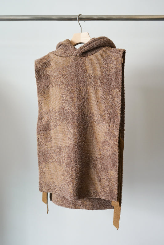 【SHOTAHIYAMA】 desert knit vest hoodie